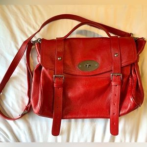 Red leather Galaday bag